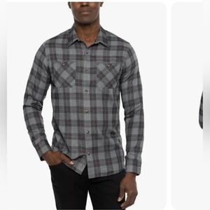 Travis Mathew Cloud Plaid Flannel Button-Up ShirtTravisMathew